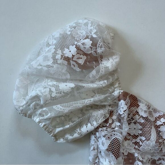 For Love & Lemons Rosalie Lace Crop Top XS - Picture 5 of 13